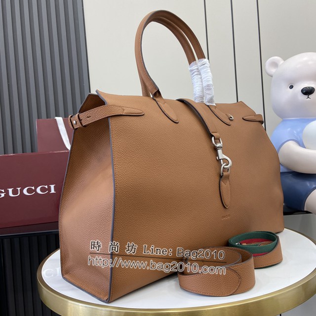 Gucci專櫃古馳最新款男士大號手提托特包 jh2004型號：796761